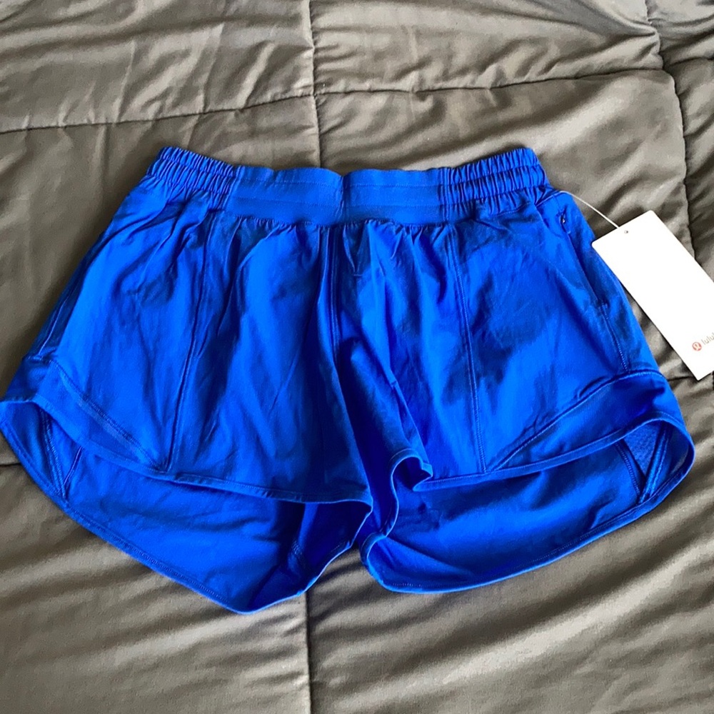Cerulean Blue Lululemon Hotty Hot Shorts
